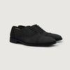 color swatch Greyson Brogues Oxford Black Nubuck Leather Shoes