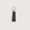 color swatch Elroy Black Leather Keychain