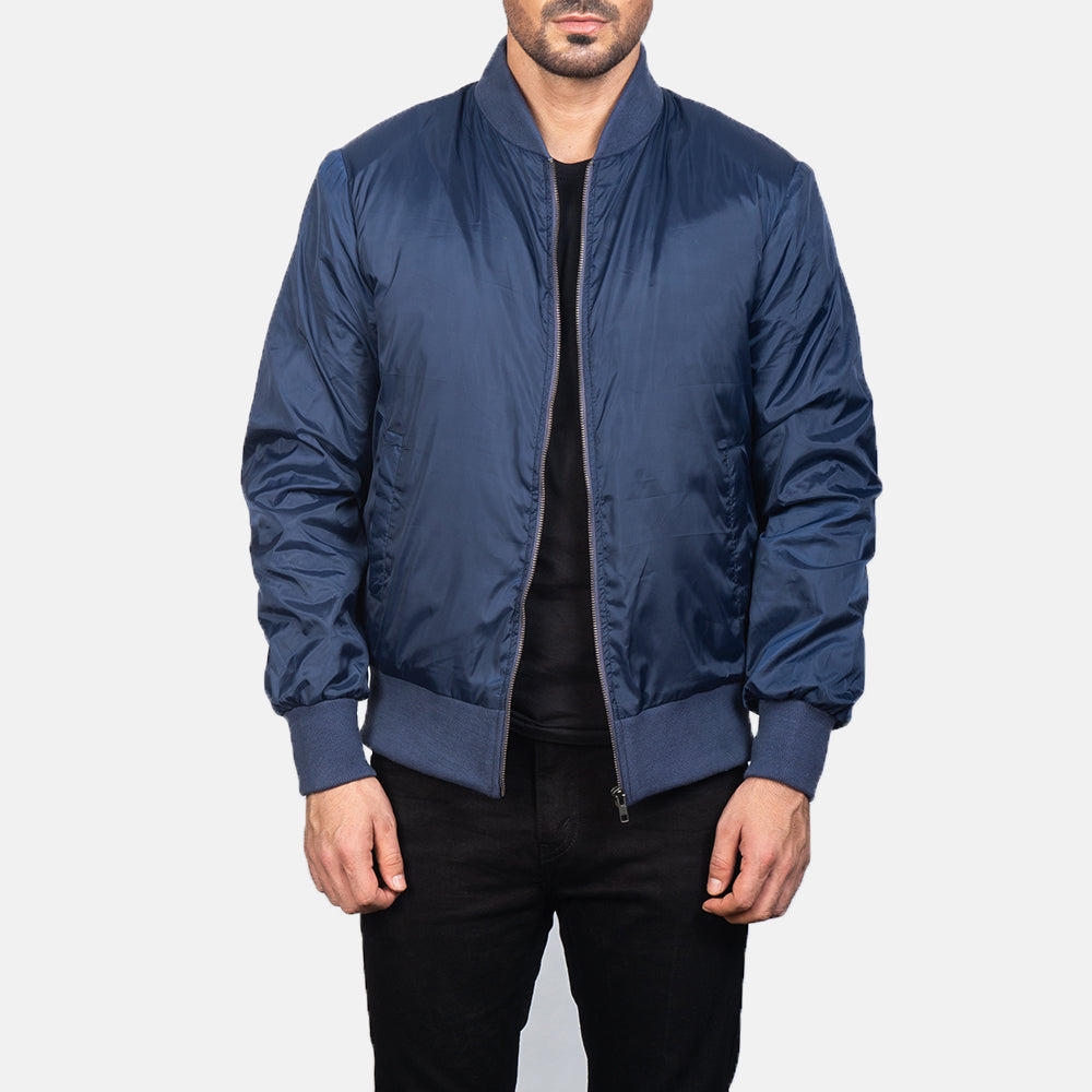 Blue windbreaker mens hotsell